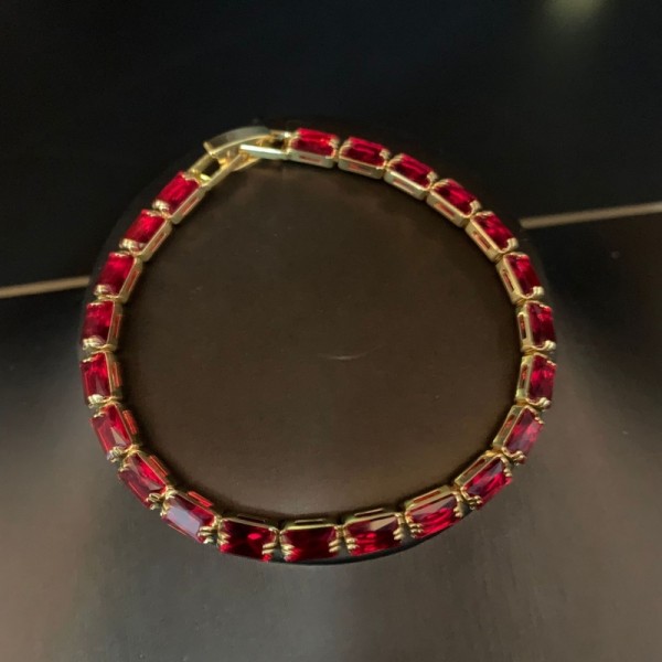 BS9916 French style light luxury fully inlaid glass, pure copper electroplated hollow bracelet BS9916 French style light luxury fully inlaid glass, pure copper electroplated hollow bracelet