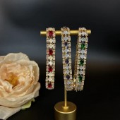 BS9917 French style light luxury full set zircon pure copper electroplated hollow bracelet BS9917 French style light luxury full set zircon pure copper electroplated hollow bracelet