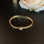 BS9918 European and American fashion temperament, wide chain brass zircon inlaid bracelet BS9918 European and American fashion temperament, wide chain brass zircon inlaid bracelet