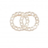 XZF9831 CC  Luxurious geometric design brooch, alloy brooch inlaid with  pearls