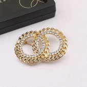 XZF9832 CC Luxurious geometric design brooch, alloy brooch inlaid with  pearls