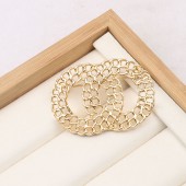 XZF9833 CC Luxurious geometric design brooch, alloy brooch inlaid with  pearls