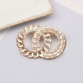 XZF9835 CC  Luxurious geometric design brooch, alloy brooch inlaid with  pearls