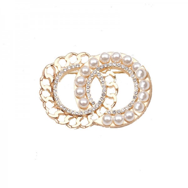 XZF9835 CC  Luxurious geometric design brooch, alloy brooch inlaid with  pearls