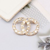 XZF9836 CC  Luxurious geometric design brooch, alloy brooch inlaid with  pearls