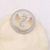 XZF9837 Luxurious geometric design brooch, alloy brooch inlaid with  pearls