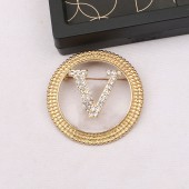 XZF9837 Luxurious geometric design brooch, alloy brooch inlaid with  pearls