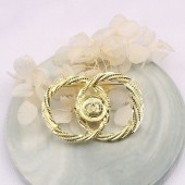 XZF9840 CC Luxurious geometric design brooch, alloy brooch inlaid with  pearls