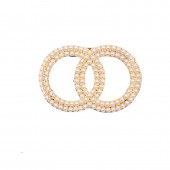 XZF9843 CC  Luxurious geometric design brooch, alloy brooch inlaid with  pearls