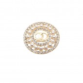 XZF9844 CC  Luxurious geometric design brooch, alloy brooch inlaid with  pearls