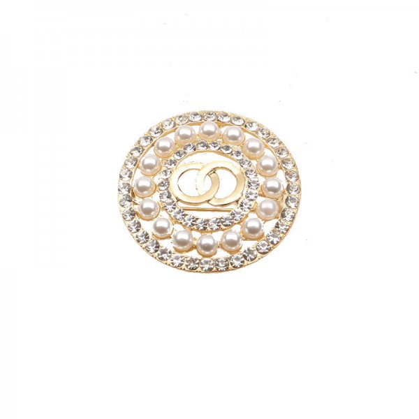 XZF9844 CC  Luxurious geometric design brooch, alloy brooch inlaid with  pearls