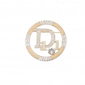 XZF9847 DIOR  Luxurious geometric design brooch, alloy brooch inlaid with  pearls