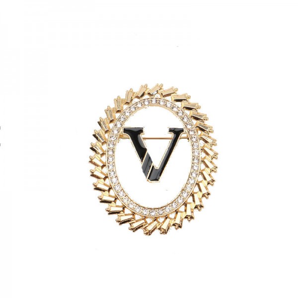 XZF9849  Luxurious geometric design brooch, alloy brooch inlaid with  pearls