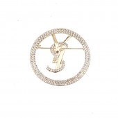 XZF9852   Luxurious geometric design brooch, alloy brooch inlaid with  pearls