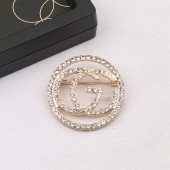 XZF9853 GG Luxurious geometric design brooch, alloy brooch inlaid with  pearls