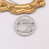 XZF9853 GG Luxurious geometric design brooch, alloy brooch inlaid with  pearls