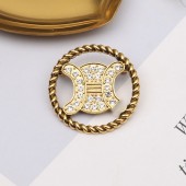 XZF9860 Luxurious geometric design brooch, alloy brooch inlaid with  pearls