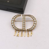 XZF9862 Jadior Luxurious geometric design brooch, alloy brooch inlaid with  pearls