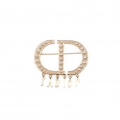 XZF9862 Jadior Luxurious geometric design brooch, alloy brooch inlaid with  pearls