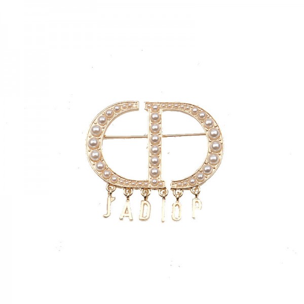 XZF9862 Jadior Luxurious geometric design brooch, alloy brooch inlaid with  pearls