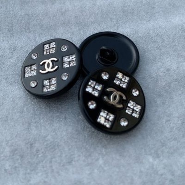 BT9658  20mm CC Inlaid rhinestones metal button