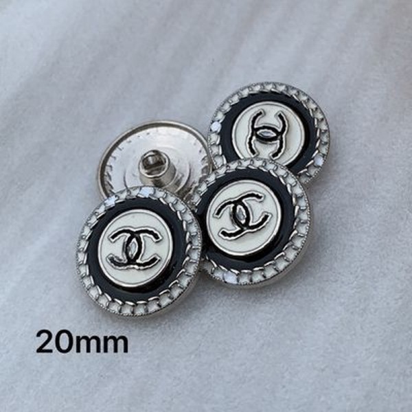 BT9663  20mm CC metal button Vintage Metal Chanel Button