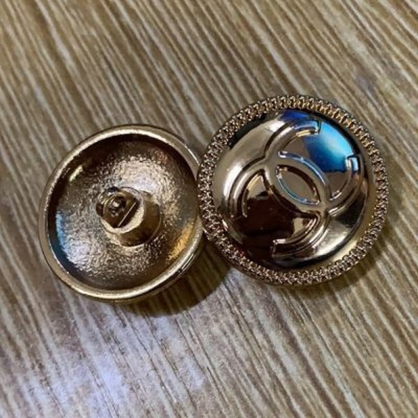 BT9680 Vintage Metal Chanel Button 20mm metal button CC