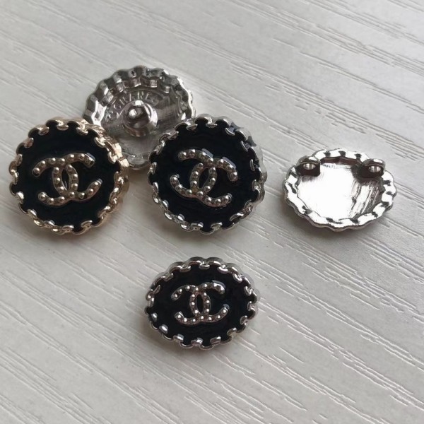 BT9714-1 CC alloy button 13mmX18mm Vintage Metal Chanel Button