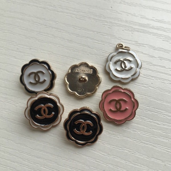 BT9730 20mm alloy new CC button Vintage Metal Chanel Button_ Luxury Button