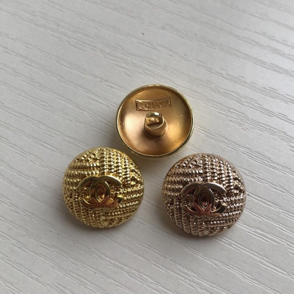 BT9736  20mm metal button CC Vintage Metal Chanel Button_ Luxury Button