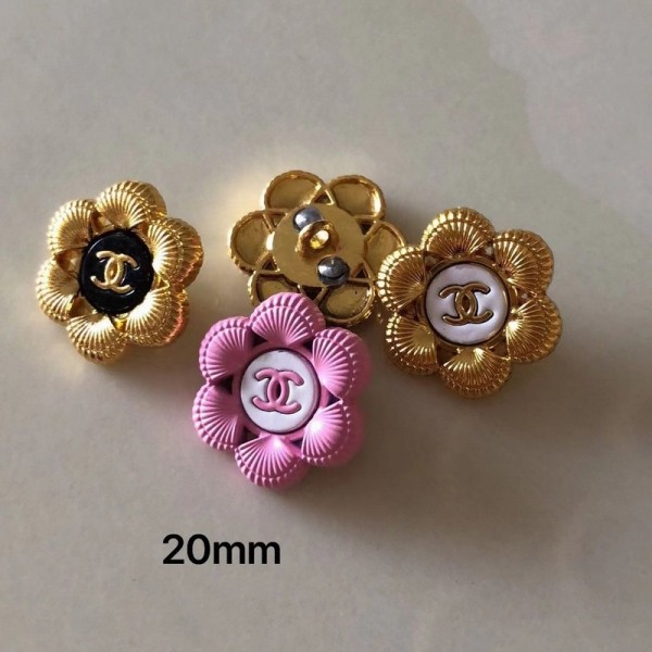 BT9763 20mm CC Knitted Coat Button Clothing DIY Accessories Metal High end Button