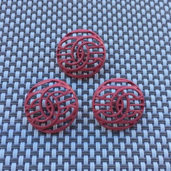 BT9800  15mm new CC hollow hand sewn button Vintage Metal Chanel Button_ Luxury Button