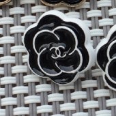 BT9811  12mm cc Camellia Metal Button Vintage Metal Chanel Button_ Luxury Button