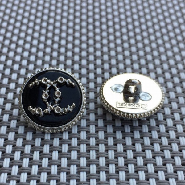 BT9814  15mm CC hand sewn new button Vintage Metal Chanel Button_ Luxury Button