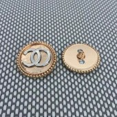 BT9815 22mm new double C hand sewn button with gold and silver buttons