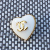 BT9819 17mm New Double C Hand sewn Peach Heart shaped Metal Button