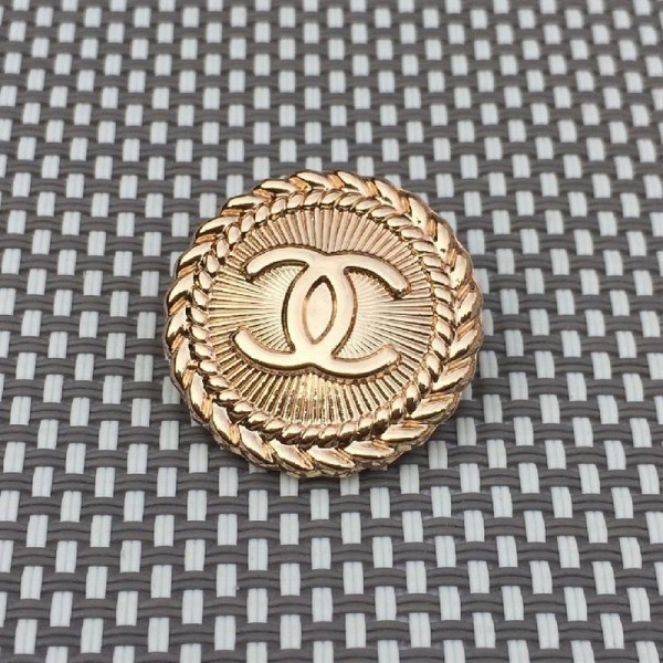 BT9825 21mm new gold CC hand sewn buckle Vintage Metal Chanel Button_ Luxury Button