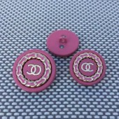 BT9830 20mm24mm metal pink with gold hand sewn CC button