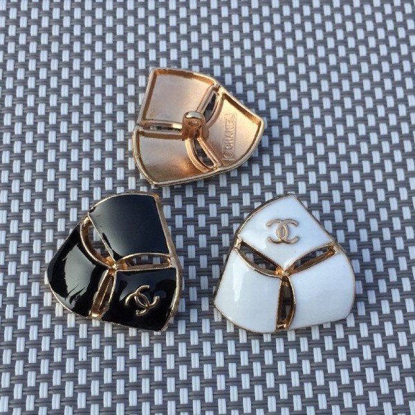 BT9837 22mmCC metal button Vintage Metal Chanel Button_ Luxury Button