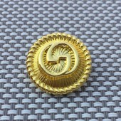 BT9840 15mm, 18mm, 20mm, 23mm GG hand sewn buttons metal buttons gold color