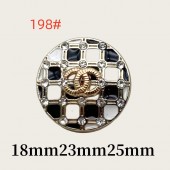 BT9878-2 CC Buttons 184#-198#20MM Vintage Metal Chanel Button