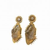 ES9839 Vintage elegant and exquisite high-end design with a palace style earring ES9839 Vintage elegant and exquisite high-end design with a palace style earring