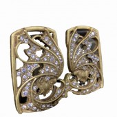 ES9845 Retro luxury temperament, fashionable earrings, high-end design, hollow out ES9845 Retro luxury temperament, fashionable earrings, high-end design, hollow out