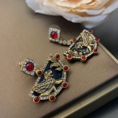 ES9846 French retro court style light luxury high-end semi-circular design earrings