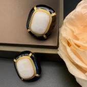 ES9848 Vintage French high-end temperament niche earrings