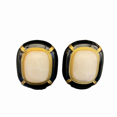 ES9848 Vintage French high-end temperament niche earrings