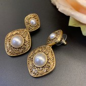 ES9850 Vintage niche light luxury high-end palace style earrings