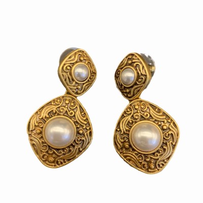 ES9850 Vintage niche light luxury high-end palace style earrings