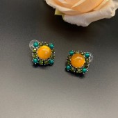 ES9861 Medieval palace style geometric design retro style gentle earrings ES9861 Medieval palace style geometric design retro style gentle earrings