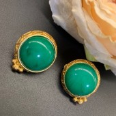 ES9864 Vintage natural turquoise earrings